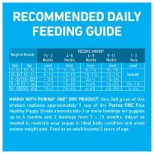 Recommendeed daily feeding guide