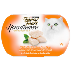 Fancy Feastᴹᴰ Hors d'Oeuvreᴹᴰ Amuse-Gueule au Blanc de Poulet pour Chats