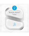 2 break-apart tubs