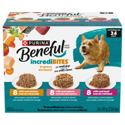 Benefulᴹᴰ IncrediBitesᴹᴰ en sauce pack variétés pour petits chiens seulement