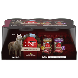 Purina ONEᴹᴰ Véritable Instinct Emballage Assorti Tendres Morceaux en Sauce Nourriture pour Chiens