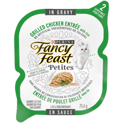 Fancy Feastᴹᴰ Petites Entrée de Poulet Grillé avec Riz en Sauce Nourriture pour Chat Gourmet