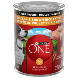 Purina ONE® Classic Ground Chicken & Brown Rice Entrée Dog Food