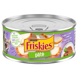 Purinaᴹᴰ Friskiesᴹᴰ Pâté Dîner de Dinde et d'Abattis Nourriture pour Chats Boite de 156 g