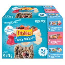Saucy Seafood Cat Food Variety Pack 24 x 156g