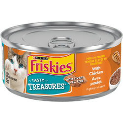 Friskies Tasty Treasures avec Poulet en Sauce Nourriture Humide pour Chats