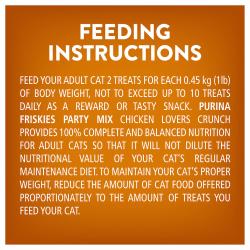 Friskies® Party Mix® Chicken Lovers Crunch Cat Treats - Feeding Instructions