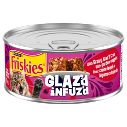 Friskies® Glaz'd & Infuz’d With Gravy Glaz’d Crab with Garden Veggies