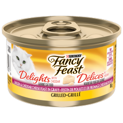 Fancy Feast Délices au Cheddar Grillés Festin de Poulet et de Fromage Cheddar en Sauce Nourriture pour Chats