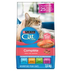 Purinaᴹᴰ Cat Chowᴹᴰ Complète avec Vrai Saumon Nourriture pour Chats
