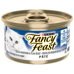 Fancy Feastᴹᴰ Pâté Festin de Poisson Blanc et de Thon Nourriture pour Chats Gourmet 