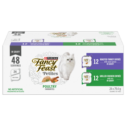 Fancy Feast® Petites Poultry Favourites Variety Pack, Wet Cat Food
