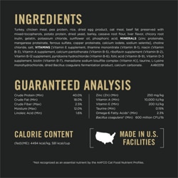 Ingredients and Guaranteed Analysis