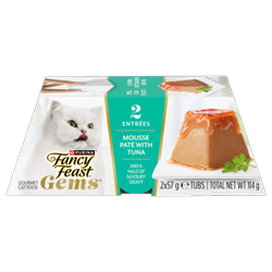 Fancy Feast® Gems® Mousse Paté with Tuna and a Halo of Savoury Gravy Wet Cat Food