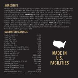 Ingredients & guaranteed analysis