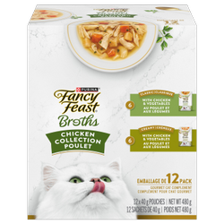 Fancy Feast Broths🅪 Collection Poulet Emballage Assorti