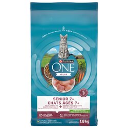 Purinaᴹᴰ ONEᴹᴰ +Plus Chats Âgés 7+ pour Chats d'Intérieur Nourriture pour Chats