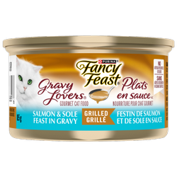 Fancy Feast® Gravy Lovers® Grilled Salmon & Sole Feast in Gravy Gourmet Cat Food