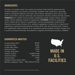 Ingredients & Guaranteed Analysis