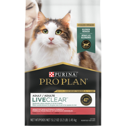 Pro Plan® LiveClear™ Adult Sensitive Skin & Stomach Formula Cat Food