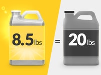 8.5lbs equals 20lbs