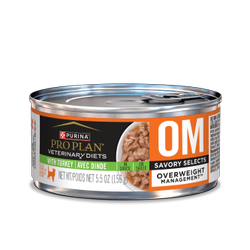 Formule féline en boîte OM Savory Selects Overweight Management🅫 en sauce avec dinde