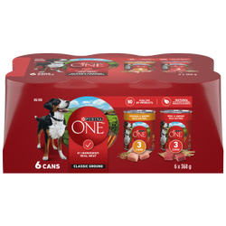 Purina ONEᴹᴰ Emballage assorti moulue classique Nourriture pour Chiens