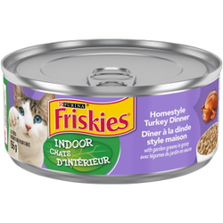 Friskies Chats d'Intérieur Dîner à la Dinde Style Maison avec Légumes du Jardin en Sauce Nourriture Humide pour Chats